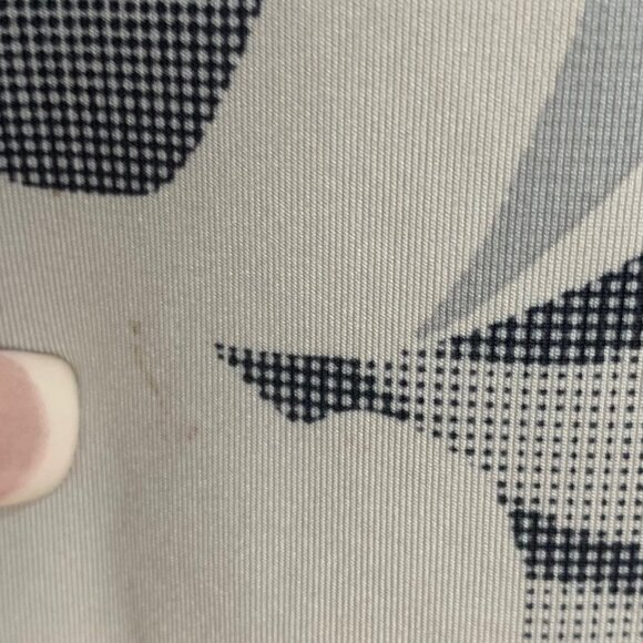 Puma Golf Shirt M Polo Top Athletic Gray Floral Print Short Sleeve DryCELL - Picture 8 of 12